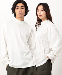 Purple&Yellow | モックネック長袖Ｔシャツ(Tシャツ/カットソー)