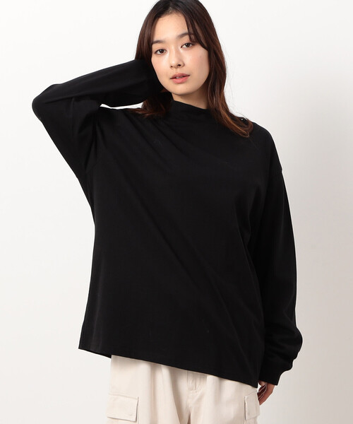 Purple&Yellow（パープルアンドイエロー）の「モックネック長袖Ｔシャツ（Tシャツ/カットソー・メンズ・ブラック/ホワイト・SMALL/MEDIUM/LARGE）」の10枚目の写真