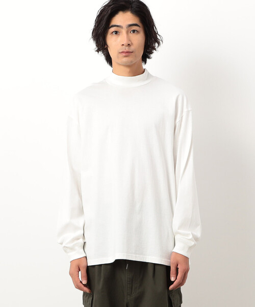 Purple&Yellow（パープルアンドイエロー）の「モックネック長袖Ｔシャツ（Tシャツ/カットソー・メンズ・ブラック/ホワイト・SMALL/MEDIUM/LARGE）」の12枚目の写真