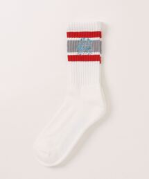 FRUIT OF THE LOOM | ハオチー飯店パンダ socks / OB1コラボ / シンプルリブソックス / 刺繍(ソックス/靴下)