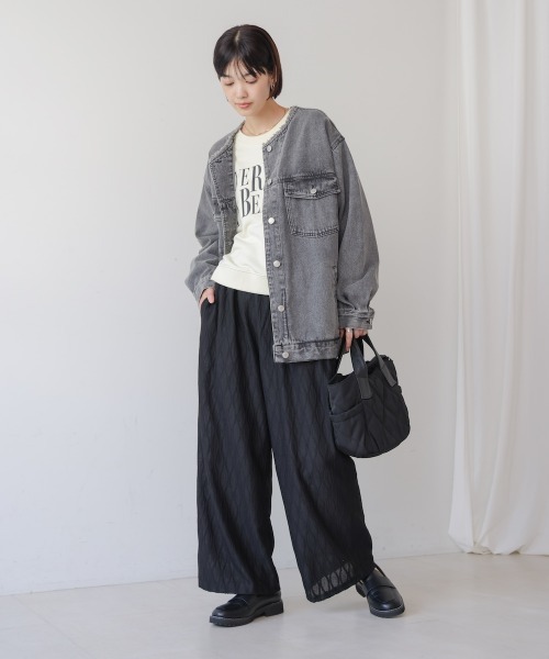 Bou Jeloud(ブージュルード)の「ナミ柄ジャガードパンツ(その他パンツ・レディース・オリーブ/ブラック/ブラウン・FREE)」の5枚目の写真