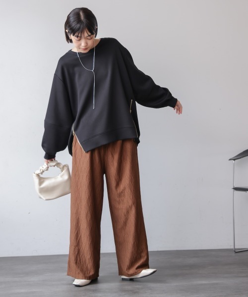 Bou Jeloud(ブージュルード)の「ナミ柄ジャガードパンツ(その他パンツ・レディース・オリーブ/ブラック/ブラウン・FREE)」の18枚目の写真