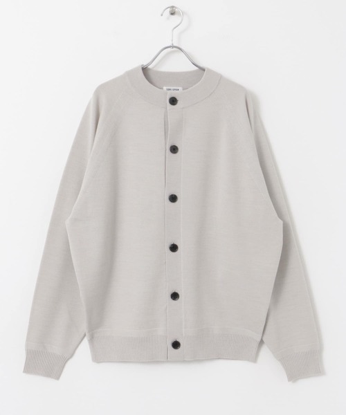 FORK&SPOON(フォークアンドスプーン)の「FORK&SPOON ウーステッドヤーンクルーネックカーディガン(カーディガン/ボレロ・メンズ・オレンジ系その他/ブラック/ライトグレー・4/5)」の19枚目の写真