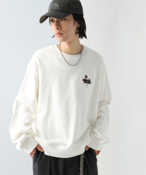 正規代理店 セール】HAREタグロゴシシュウスウェット(HARE)（スウェット トップス