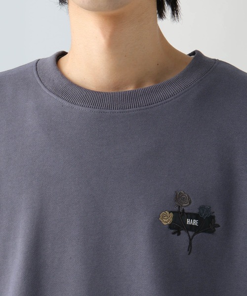 【HARE】ポイントシシュウスウェット Web/レディース単独店限定 HARE】ポイントシシュウスウェット Web/レディース単独店限定