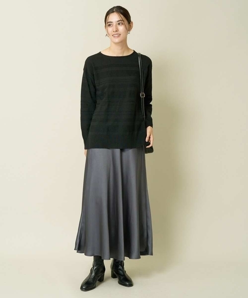 a.v.v（アーヴェヴェ）の「サテンマーメイドフレアスカート（スカート・レディース・アイボリー/チャコールグレー/グリーン・34/36/40/38/42）」の16枚目の写真