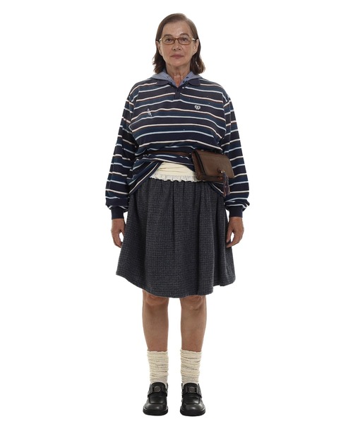 madameHcloset ウールスカート レースレイヤードウールスカート QZ0259【Moromoro2】【2024AW