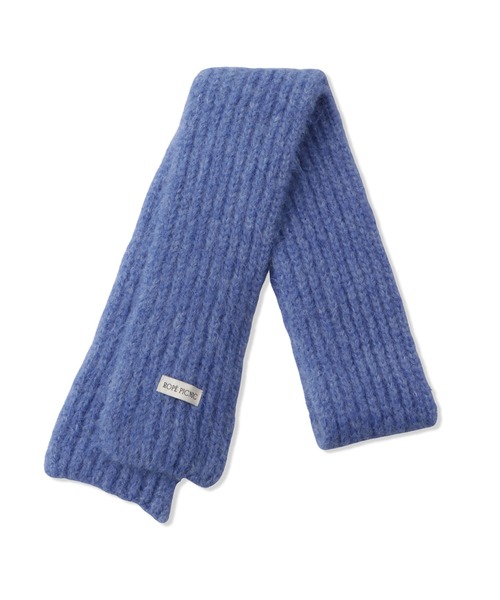 ROPE' PICNIC(ロペピクニック)の「スリムリブニットマフラー(マフラー・レディース・ブルー/グレー/キナリ・FREE)」の5枚目の写真