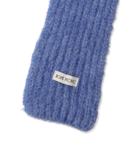 ROPE' PICNIC(ロペピクニック)の「スリムリブニットマフラー(マフラー・レディース・ブルー/グレー/キナリ・FREE)」の6枚目の写真