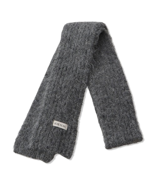 ROPE' PICNIC(ロペピクニック)の「スリムリブニットマフラー(マフラー・レディース・ブルー/グレー/キナリ・FREE)」の8枚目の写真