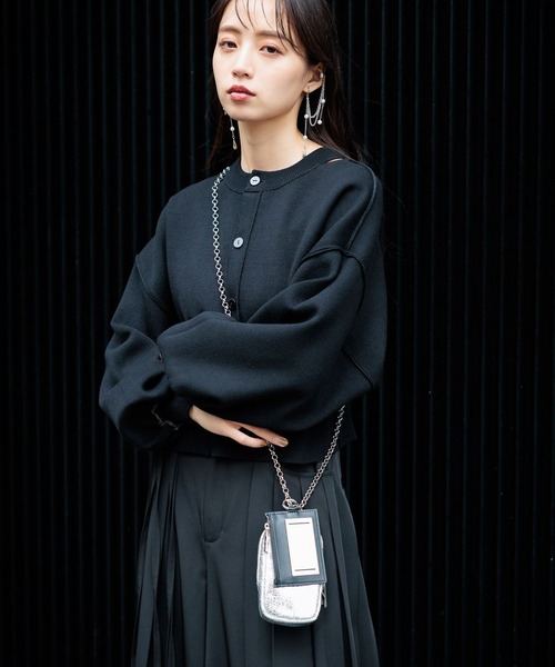 HARE（ハレ）の「プレートデザインパスケース＊ミニポーチ(HARE)（パスケース・レディース・シルバー/ブラック・FREE）」の8枚目の写真