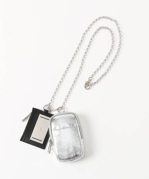 HARE（ハレ）の「プレートデザインパスケース＊ミニポーチ(HARE)（パスケース・レディース・シルバー/ブラック・FREE）」の14枚目の写真