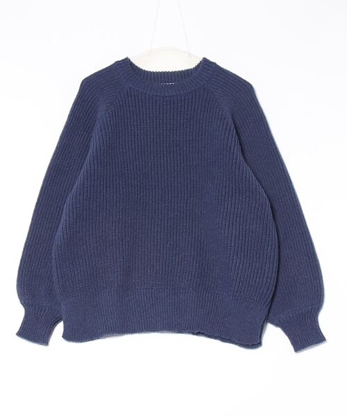 archives（アルシーヴ）の「【Ltd.】STOLE KNIT（ニット/セーター・レディース・レッド/ネイビー・MEDIUM）」の4枚目の写真