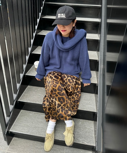 archives（アルシーヴ）の「【Ltd.】STOLE KNIT（ニット/セーター・レディース・レッド/ネイビー・MEDIUM）」の15枚目の写真