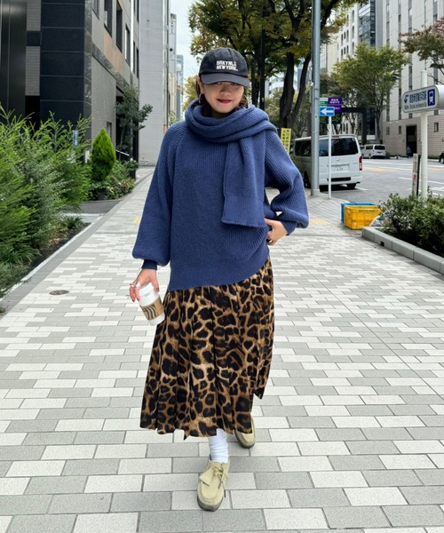 archives（アルシーヴ）の「【Ltd.】STOLE KNIT（ニット/セーター・レディース・レッド/ネイビー・MEDIUM）」の16枚目の写真