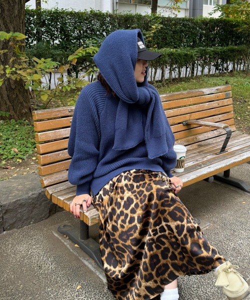 archives（アルシーヴ）の「【Ltd.】STOLE KNIT（ニット/セーター・レディース・レッド/ネイビー・MEDIUM）」の17枚目の写真