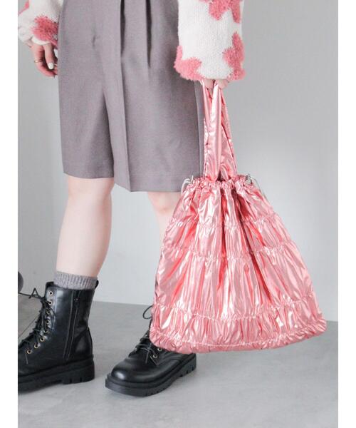 【セール】シャーリングトートバッグ（ハンドバッグ）｜ehka sopo（エヘカソポ） 5,062円