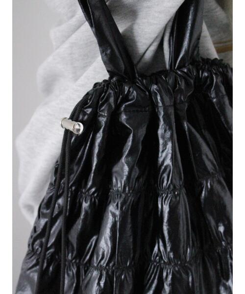 ehka sopo(エヘカソポ)の「シャーリングトートバッグ(ハンドバッグ・レディース・ブラック/オフホワイト/ピンク・F)」の13枚目の写真