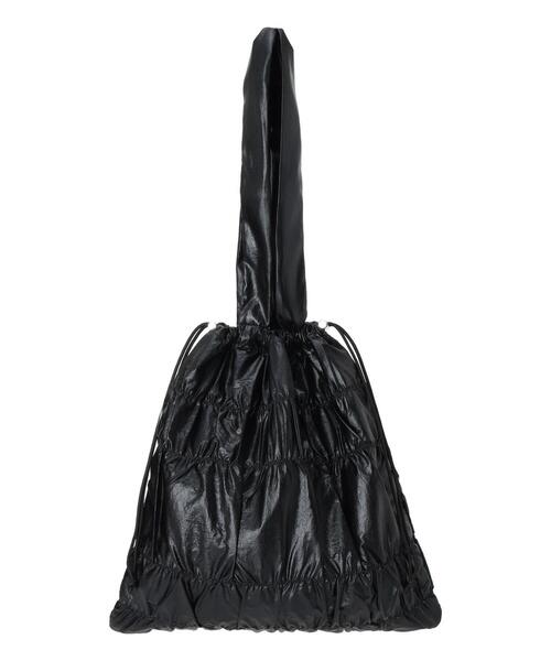 ehka sopo(エヘカソポ)の「シャーリングトートバッグ(ハンドバッグ・レディース・ブラック/オフホワイト/ピンク・F)」の8枚目の写真