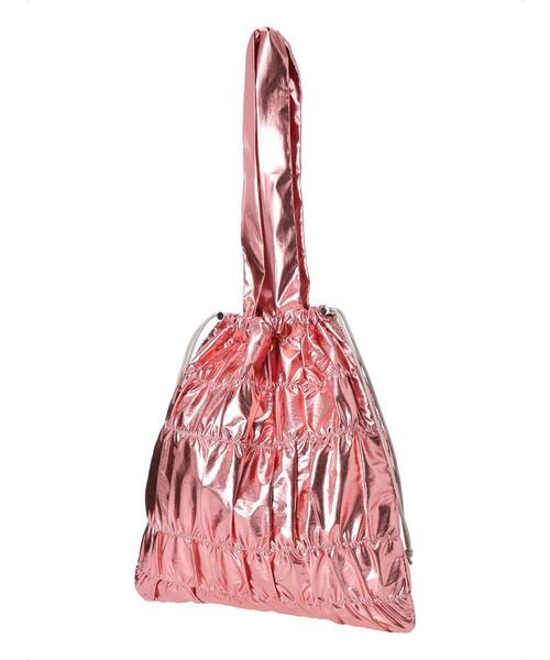 ehka sopo(エヘカソポ)の「シャーリングトートバッグ(ハンドバッグ・レディース・ブラック/オフホワイト/ピンク・F)」の5枚目の写真