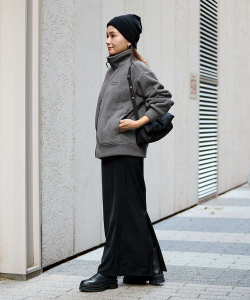 JOURNAL STANDARD(ジャーナルスタンダード)の「《WEB限定追加2》フリースダブルジップハイネックブルゾン(ブルゾン・レディース・ライトグレー・FREE)」の5枚目の写真