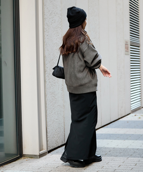 JOURNAL STANDARD(ジャーナルスタンダード)の「《WEB限定追加2》フリースダブルジップハイネックブルゾン(ブルゾン・レディース・ライトグレー・FREE)」の6枚目の写真