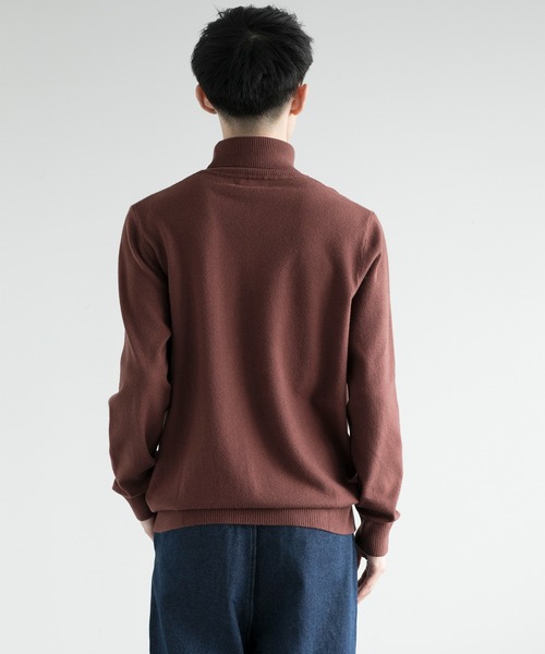 aimoha（アイモハ）の「【aimoha neo】Standard Turtleneck Knit Sweater（ニット/セーター・メンズ・ブラック/チョコ/ライトベージュ・MEDIUM/LARGE/X-LARGE/XX-LARGE）」の11枚目の写真