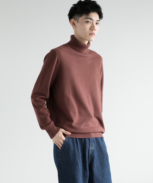 aimoha（アイモハ）の「【aimoha neo】Standard Turtleneck Knit Sweater（ニット/セーター・メンズ・ブラック/チョコ/ライトベージュ・MEDIUM/LARGE/X-LARGE/XX-LARGE）」の15枚目の写真