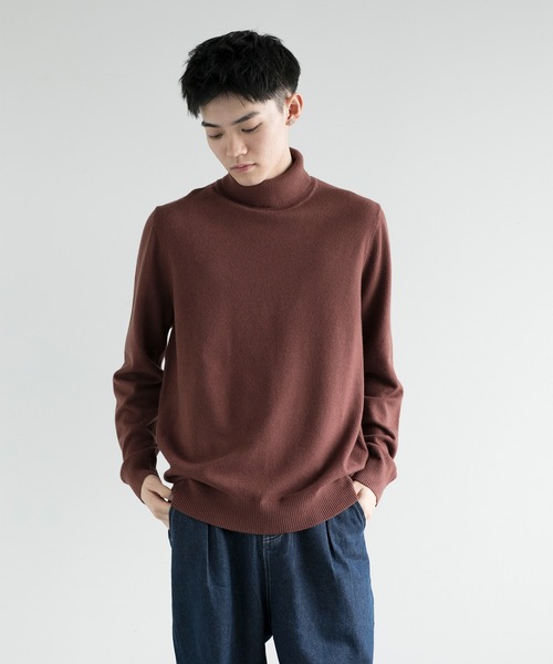 aimoha（アイモハ）の「【aimoha neo】Standard Turtleneck Knit Sweater（ニット/セーター・メンズ・ブラック/チョコ/ライトベージュ・MEDIUM/LARGE/X-LARGE/XX-LARGE）」の18枚目の写真