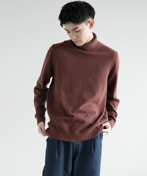 aimoha（アイモハ）の「【aimoha neo】Standard Turtleneck Knit Sweater（ニット/セーター・メンズ・ブラック/チョコ/ライトベージュ・MEDIUM/LARGE/X-LARGE/XX-LARGE）」の20枚目の写真