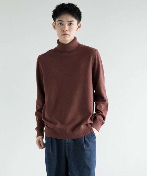 aimoha（アイモハ）の「【aimoha neo】Standard Turtleneck Knit Sweater（ニット/セーター・メンズ・ブラック/チョコ/ライトベージュ・MEDIUM/LARGE/X-LARGE/XX-LARGE）」の22枚目の写真