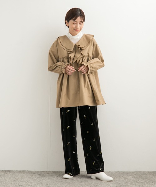 完売品　2025SS ベロアイージーパンツ セール】刺繍ベロアイージーパンツ（その他パンツ）｜URBAN