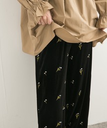 URBAN RESEARCH DOORS | 刺繍ベロアイージーパンツ(その他パンツ)