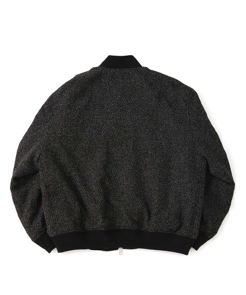 JUNRED（ジュンレッド）の「ツイードMA-1（MA-1・メンズ・ブラック/ブラック系その他・S/M/L）」の6枚目の写真