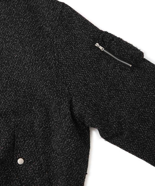 JUNRED（ジュンレッド）の「ツイードMA-1（MA-1・メンズ・ブラック/ブラック系その他・S/M/L）」の8枚目の写真