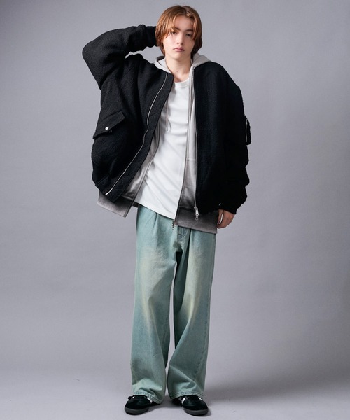 JUNRED（ジュンレッド）の「ツイードMA-1（MA-1・メンズ・ブラック/ブラック系その他・S/M/L）」の16枚目の写真