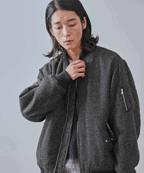 JUNRED（ジュンレッド）の「ツイードMA-1（MA-1・メンズ・ブラック/ブラック系その他・S/M/L）」の19枚目の写真