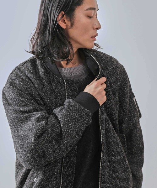 JUNRED（ジュンレッド）の「ツイードMA-1（MA-1・メンズ・ブラック/ブラック系その他・S/M/L）」の21枚目の写真