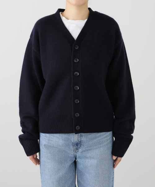 EXTREME CASHMERE X/エクストリームカシミヤ CLOVER Vネックカーデ