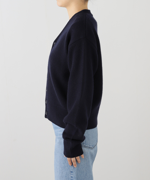 EXTREME CASHMERE X/エクストリームカシミヤ CLOVER Vネックカーデ