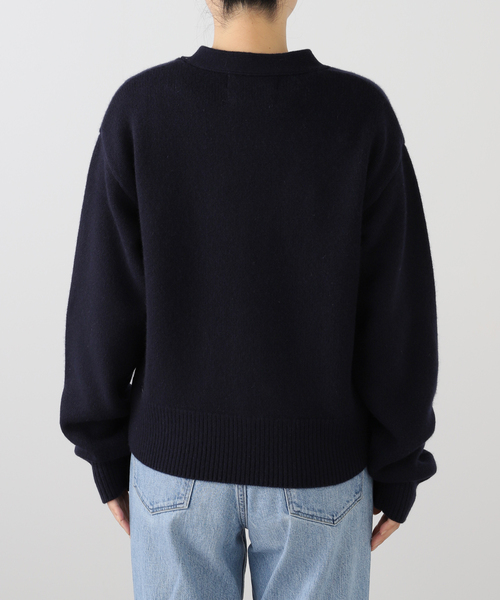 EXTREME CASHMERE X/エクストリームカシミヤ CLOVER Vネックカーデ