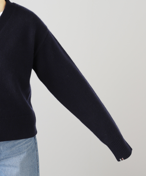 EXTREME CASHMERE X/エクストリームカシミヤ CLOVER Vネックカーデ