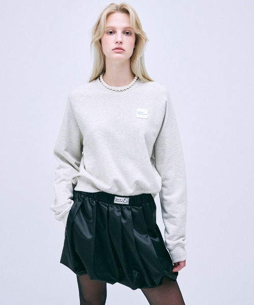mardi mercredi スコート CROPPED SWEATSHIRT SQUARE LOGO（スウェット）｜Mardi Mercredi