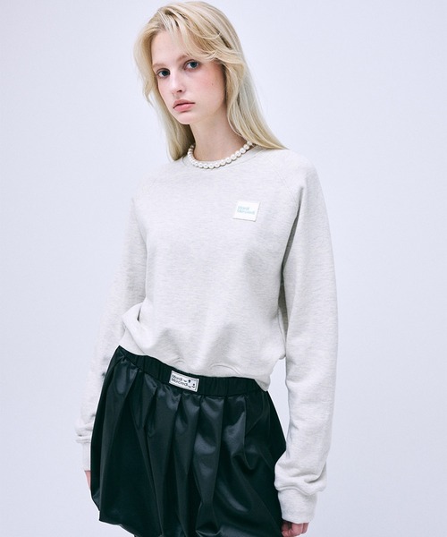 CROPPED SWEATSHIRT SQUARE LOGO（スウェット）｜Mardi Mercredi