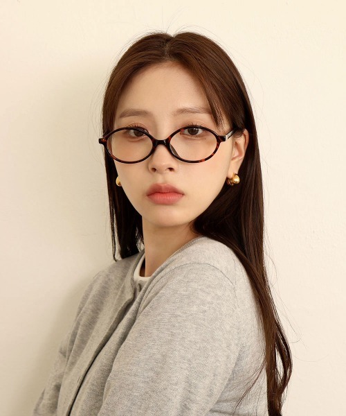 CEMONEMO（セモネモ）の「【UVカット】 オーバルフレームメガネ（メガネ・レディース・レオパード・FREE）」の7枚目の写真