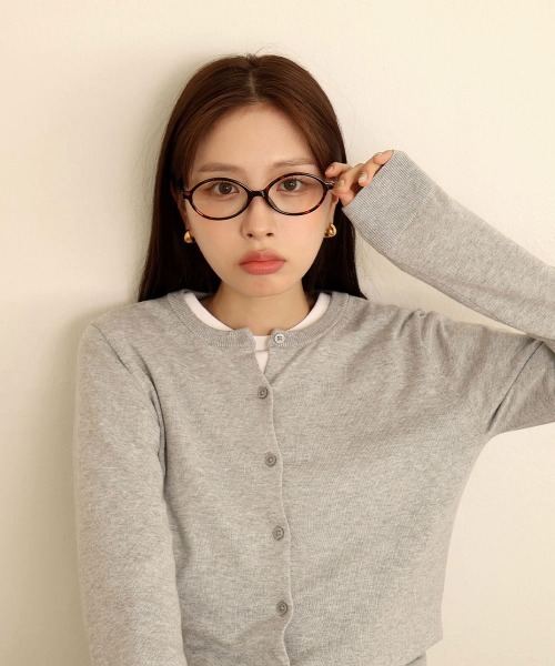 CEMONEMO（セモネモ）の「【UVカット】 オーバルフレームメガネ（メガネ・レディース・レオパード・FREE）」の9枚目の写真