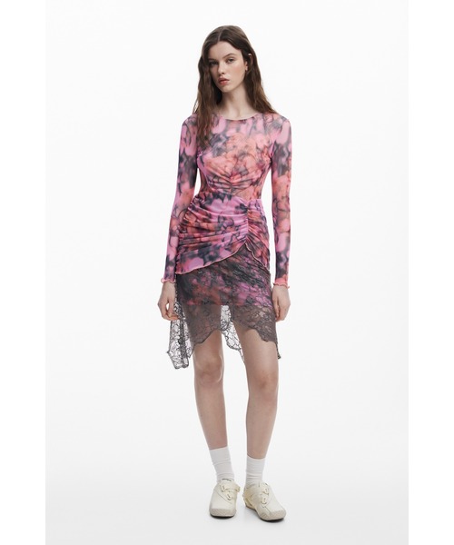 Desigual（デシグアル）の「【Desigual×Collina Strada】BOWERYCOLLINA ワンピースロングスリーブ（ワンピース・レディース・レッド・XL/M/S）」の3枚目の写真