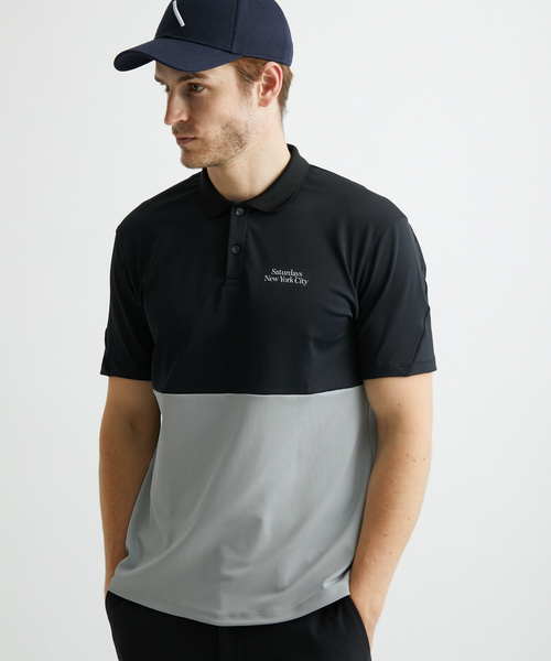 Saturdays Golf（サタデーズゴルフ）の「Basic Bicolor Poloshirt（ポロシャツ・メンズ・ブラック/ホワイト/レッド・M/S/XXL/L/XL）」の3枚目の写真