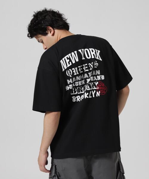 AVIREX(アヴィレックス)の「BIG APPLE T-SHIRT / ビッグアップル 半袖Tシャツ / AVIREX / アヴィレックス(Tシャツ/カットソー・メンズ・ホワイト/ブラック・MEDIUM/LARGE/X-LARGE/XX-LARGE)」の2枚目の写真