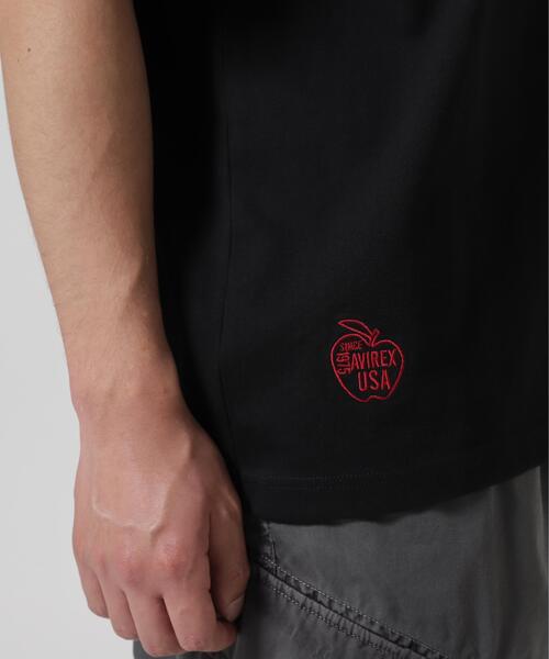 AVIREX(アヴィレックス)の「BIG APPLE T-SHIRT / ビッグアップル 半袖Tシャツ / AVIREX / アヴィレックス(Tシャツ/カットソー・メンズ・ホワイト/ブラック・MEDIUM/LARGE/X-LARGE/XX-LARGE)」の11枚目の写真